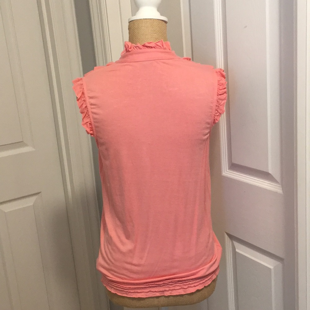Forever 21 Pink Ruffled Sleeveless Top - Picture 4 of 6